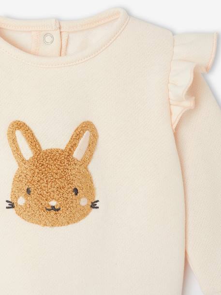 Sweatshirt & Trousers Combo for Babies 6308+ecru+marl beige+pale pink+rose - vertbaudet enfant 