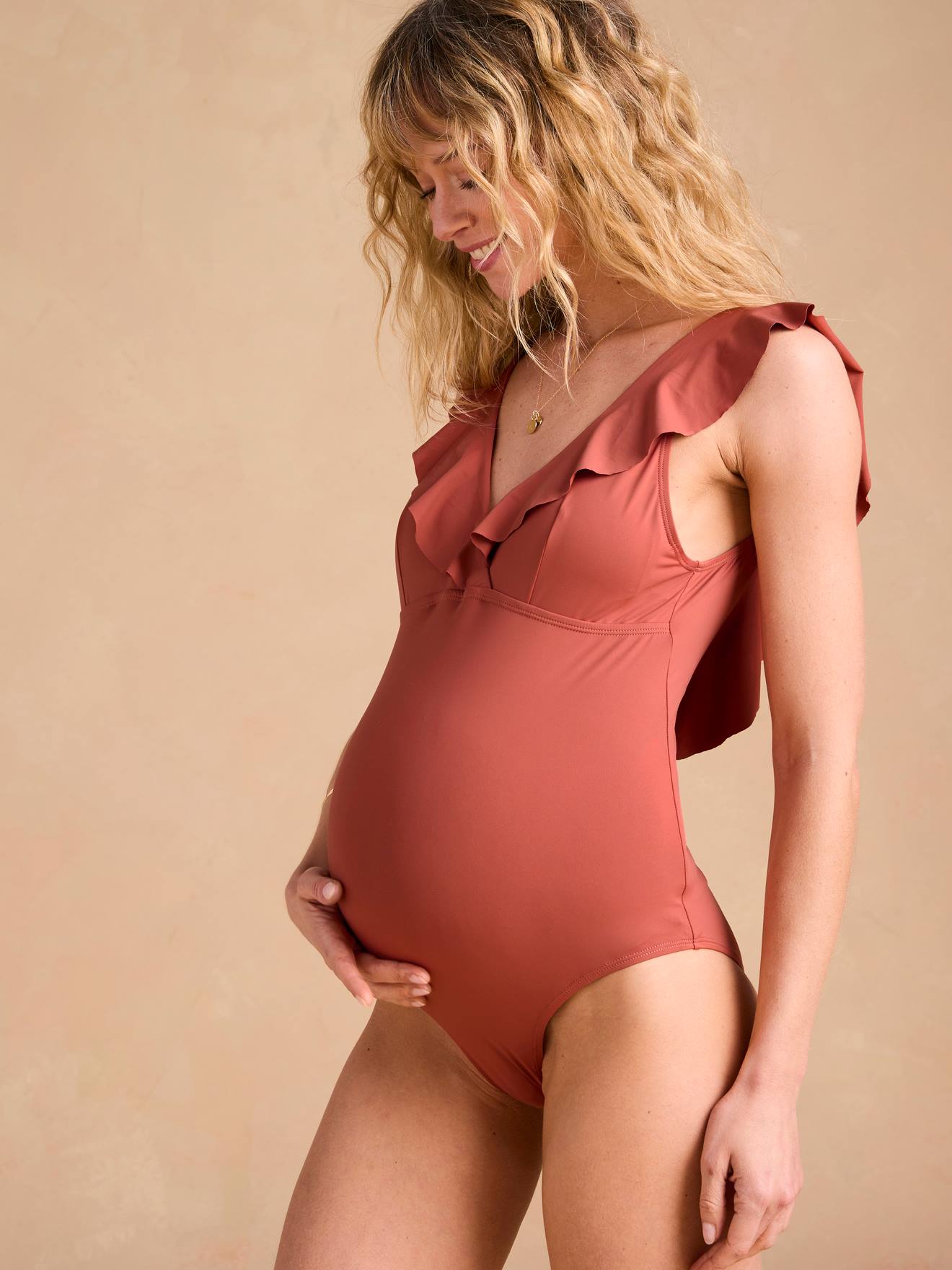 One-Piece Frilly Swimsuit, Maternity Nursing, ENVIE DE FRAISE