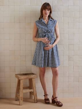 Robe-chemise sans manches courte grossesse et allaitement  - vertbaudet enfant