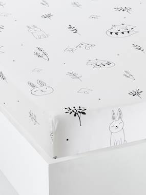 Linge de lit & Déco-Drap housse bébé FORET MAGIQUE