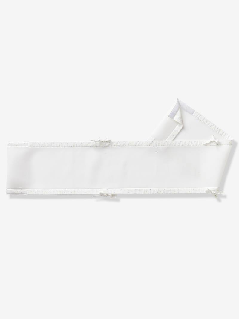 Cot Bumper, Breathable, Night Stars white