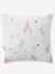 Girls' Duvet Cover + Pillowcase, Magic Unicorns Theme BLUE LIGHT SOLID WITH DESIGN - vertbaudet enfant 