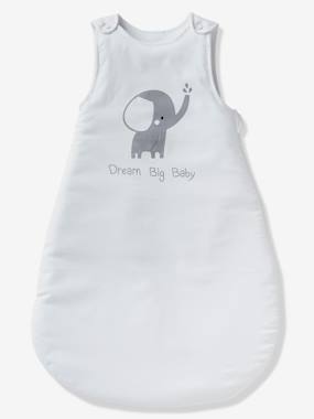 Bedding & Decor-Baby Bedding-Sleeveless Baby Sleep Bag, Little Elephant Theme