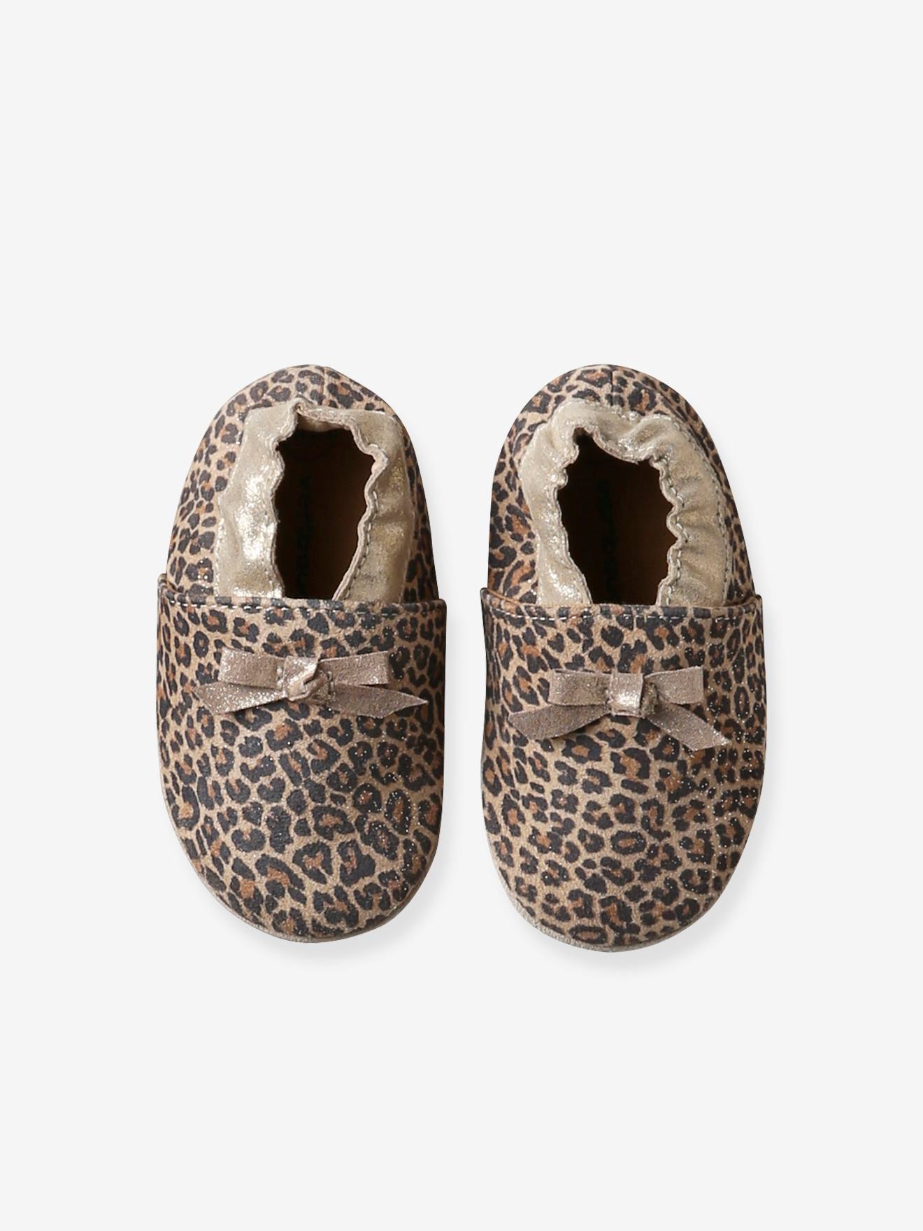 Chaussons Zippés Bébé VERTBAUDET - Toile Coton, Semelle Antidérapante - Confort Doux