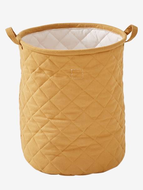 Padded Basket, Size L, Mauve YELLOW DARK SOLID - vertbaudet enfant 