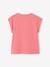 Tee-shirt motif fantaisie fille abricot+bleu grisé+écru+fraise - vertbaudet enfant 