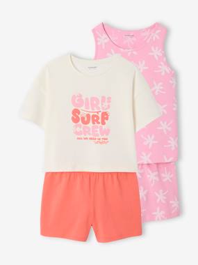 -Lot de 2 pyjashorts surf fille