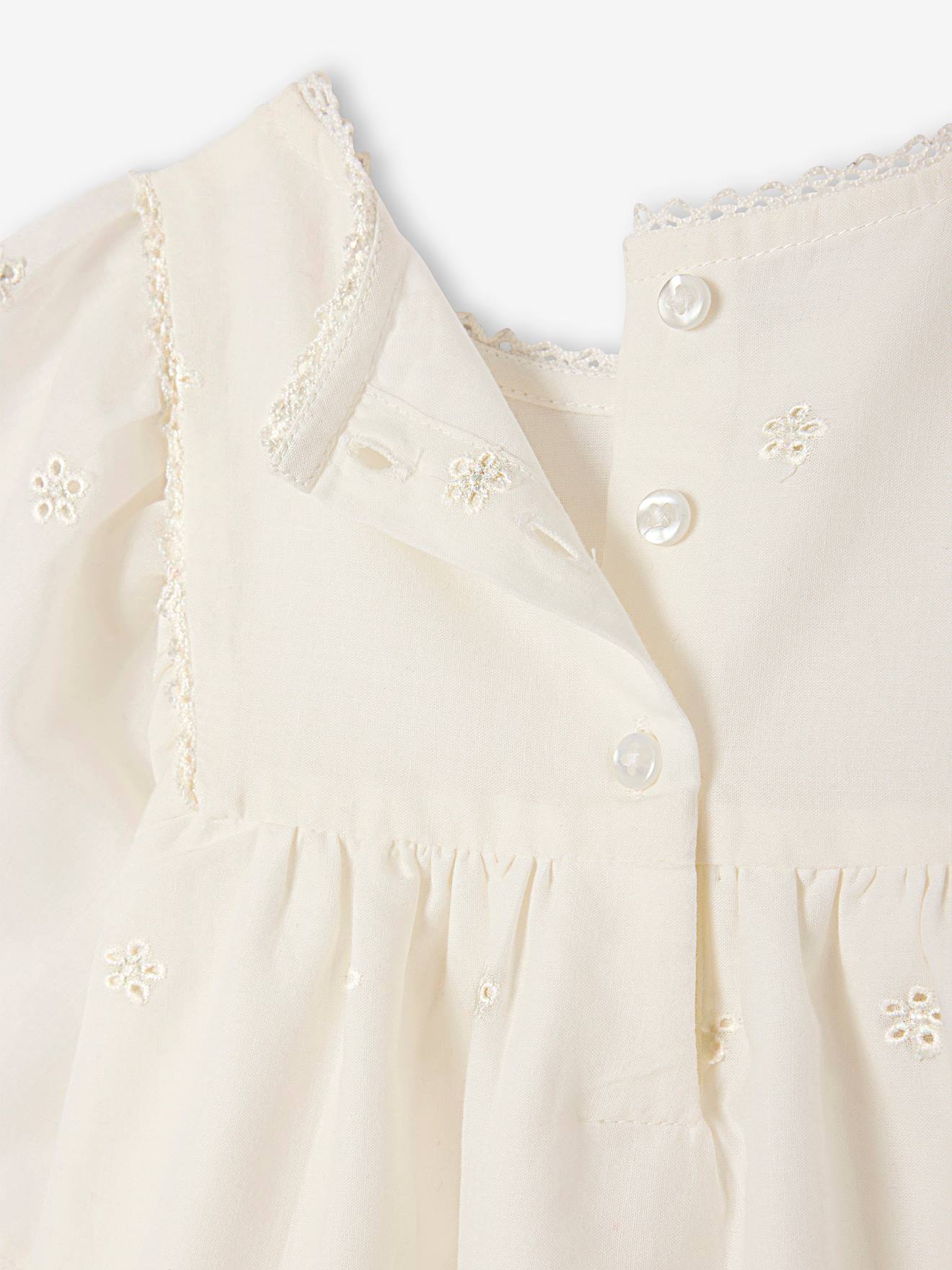 Vêtement Baptême Bébé VERTBAUDET Ensemble Naissance Broderie Anglaise - Robe Culotte Bandeau Écru Taille 1 Mois Tenue Bébé 100% Coton Vêtement Baptême Bébé VERTBAUDET Ensemble Naissance Broderie Anglaise - Robe Culotte Bandeau Écru Taille 1 Mois Tenue Bébé 100% Coton