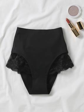 Maternity-Lingerie-Post-Partum Shaping Briefs in Microfibre & Lace
