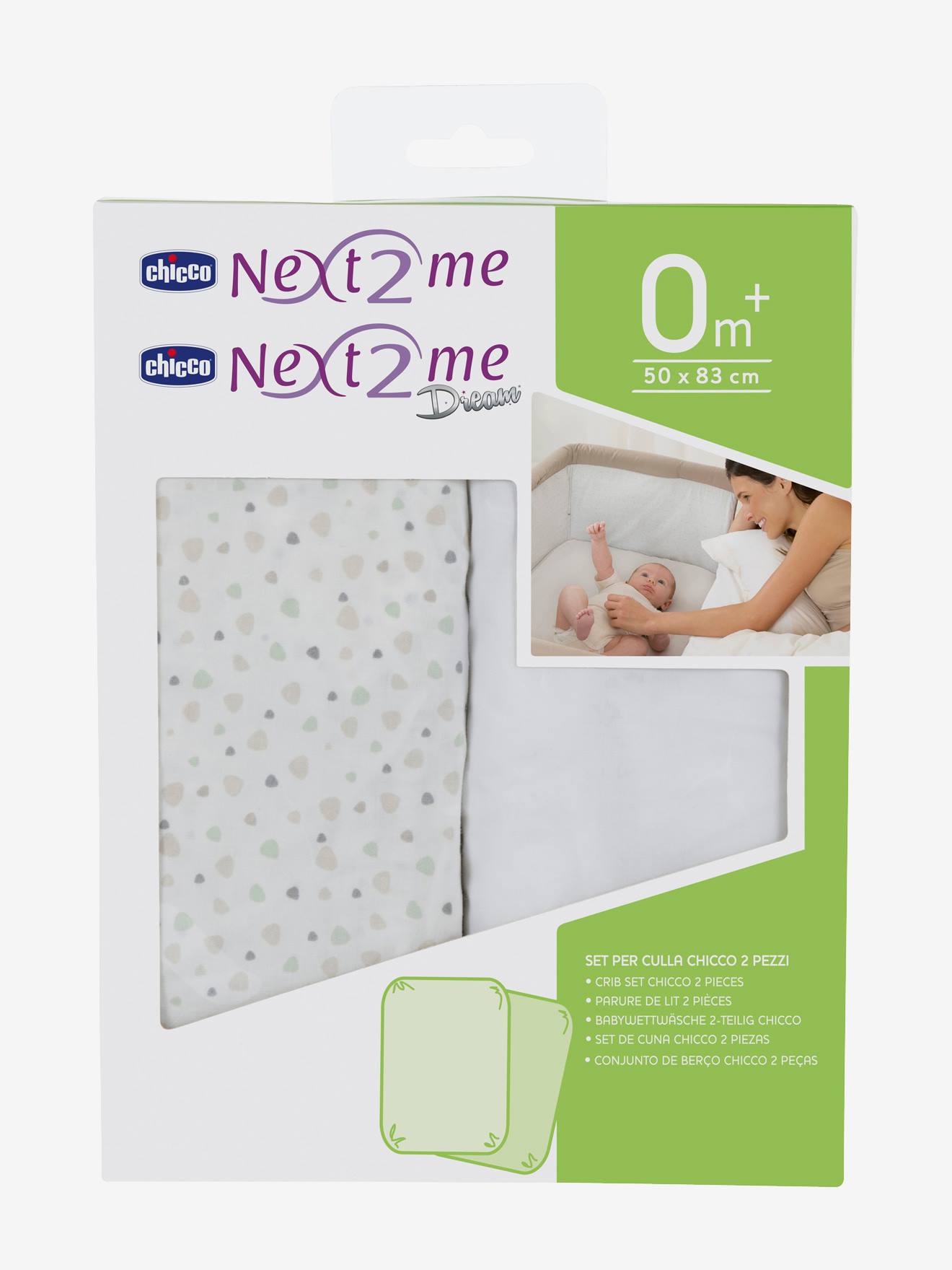 cot sheets for chicco next to me