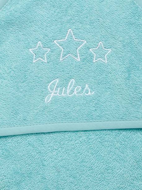 Cape de bain + gant, personnalisable BLANC+BLEU FONCE+EAU DE ROSE+ECRU+GRIS CLAIR+TURQUOISE - vertbaudet enfant 