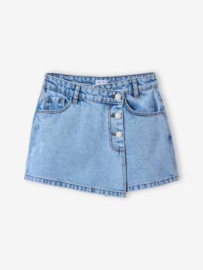 Fille-Jupe-Jupe short en jean asymétrique fille