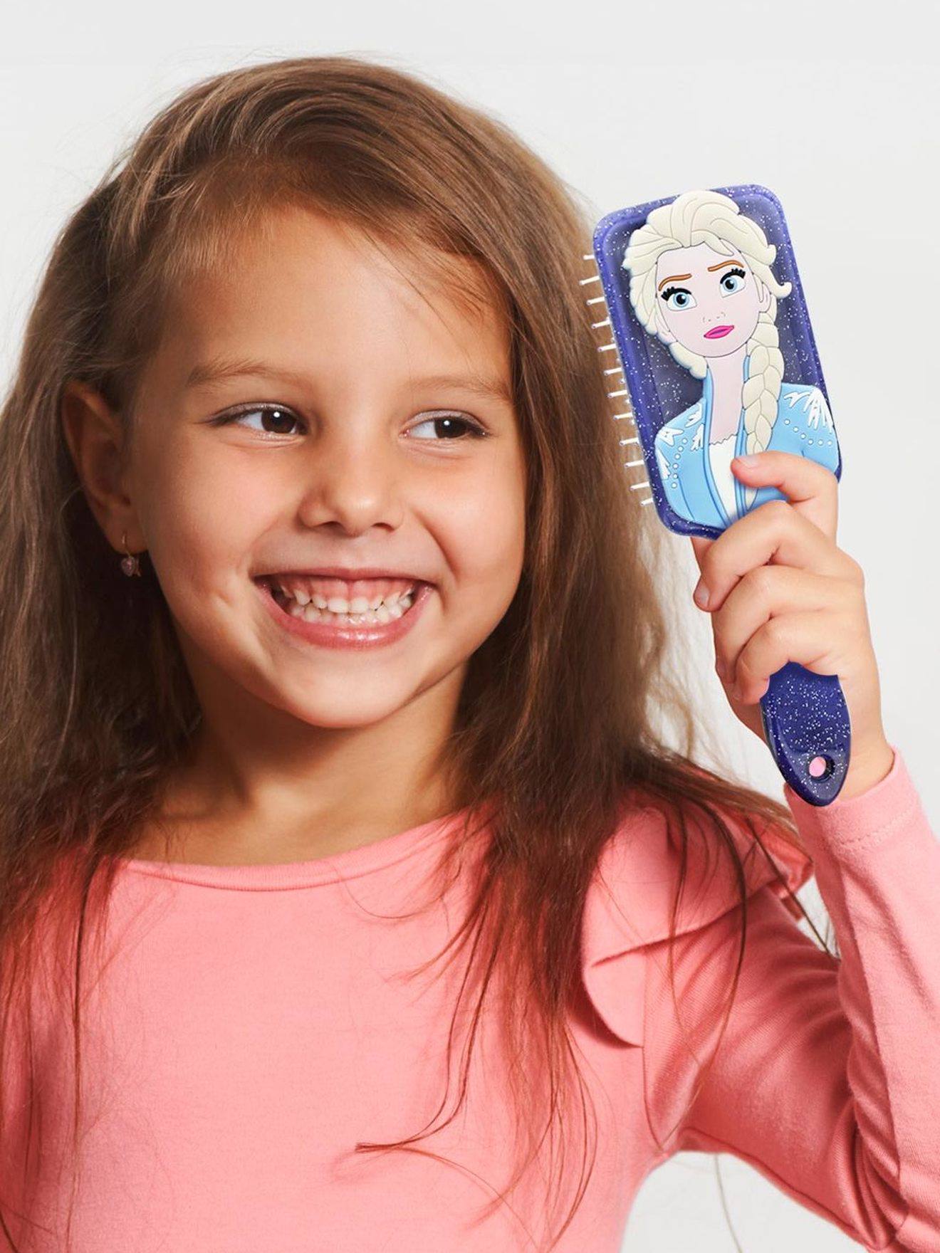 Frozen Hairbrush with Elsa 3D Appliqué, by Disney® - navy blue, Girls