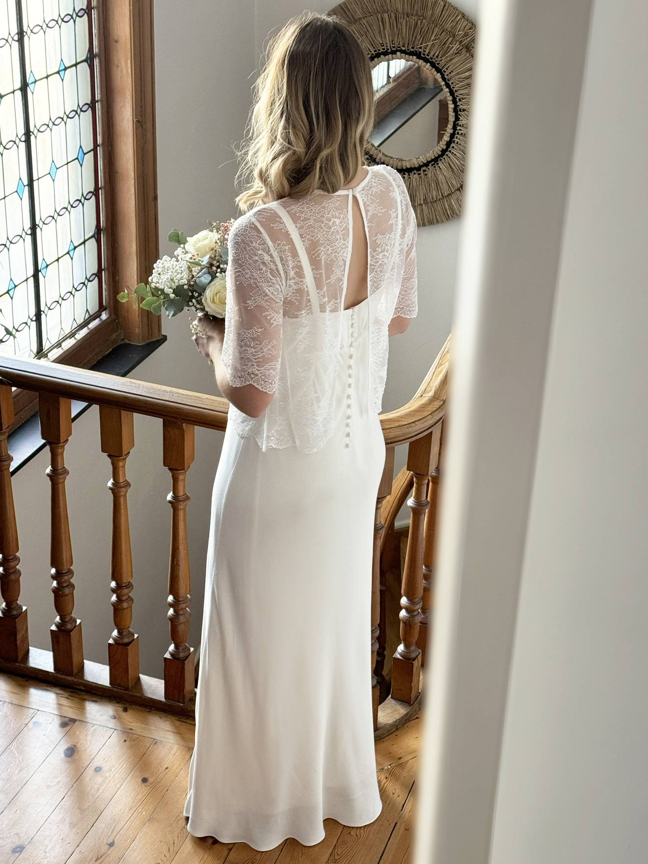 Robe de mariée en crêpe grossesse ou femme collection mariage