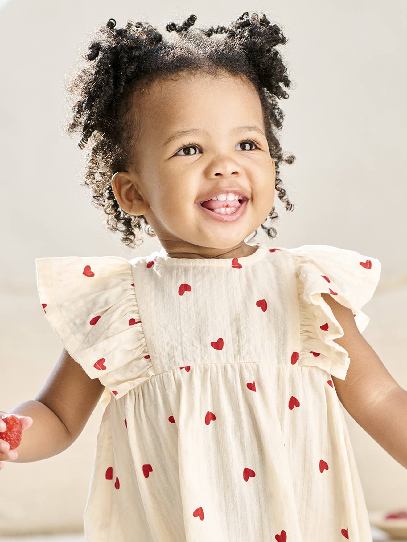 Dress in Seersucker for Babies vanilla, Baby