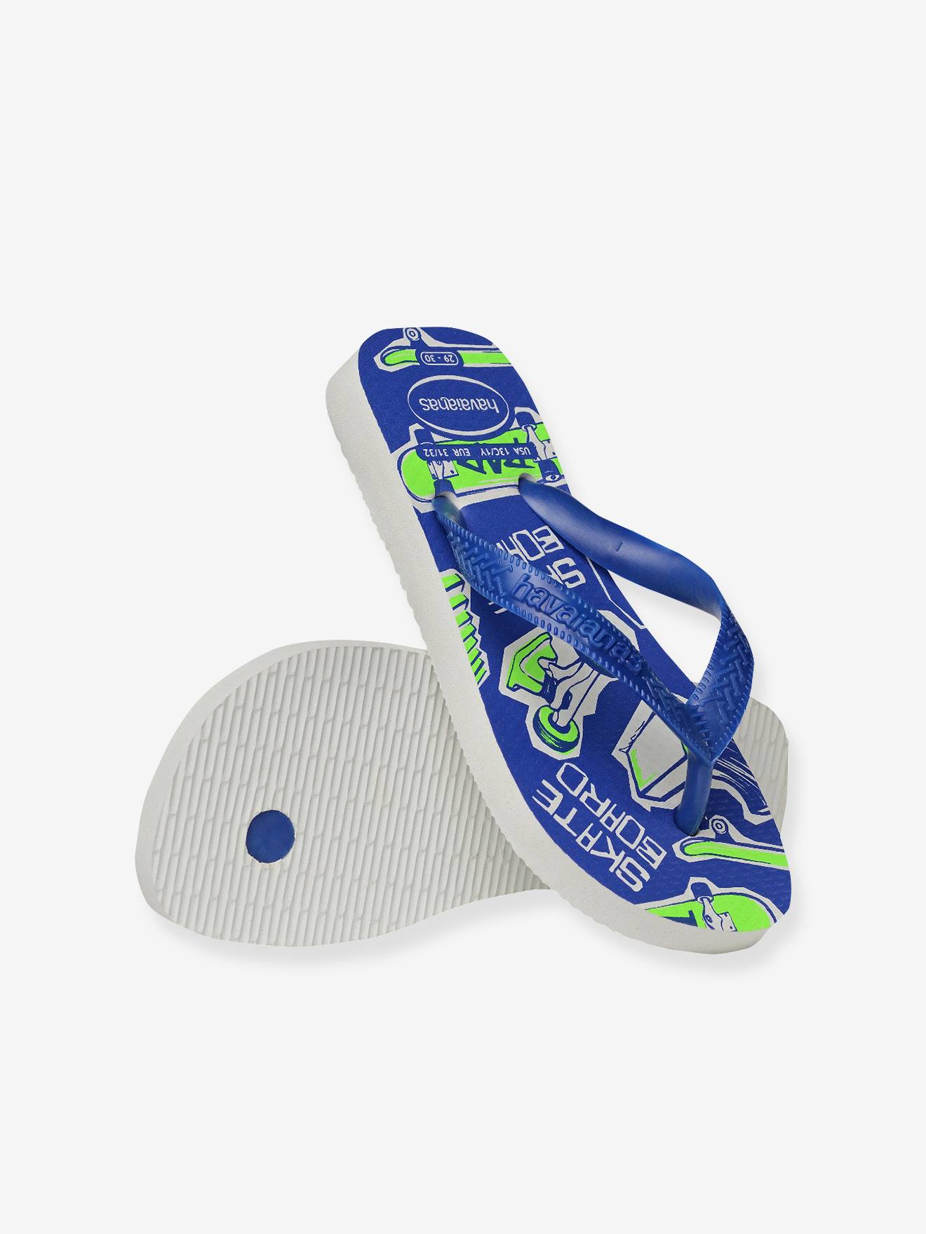 Havaianas Kids\' Blue and Light Blue Flip Flops Havaianas Kids Minions Sandal Flip Flop- Blue and White size  main image 2