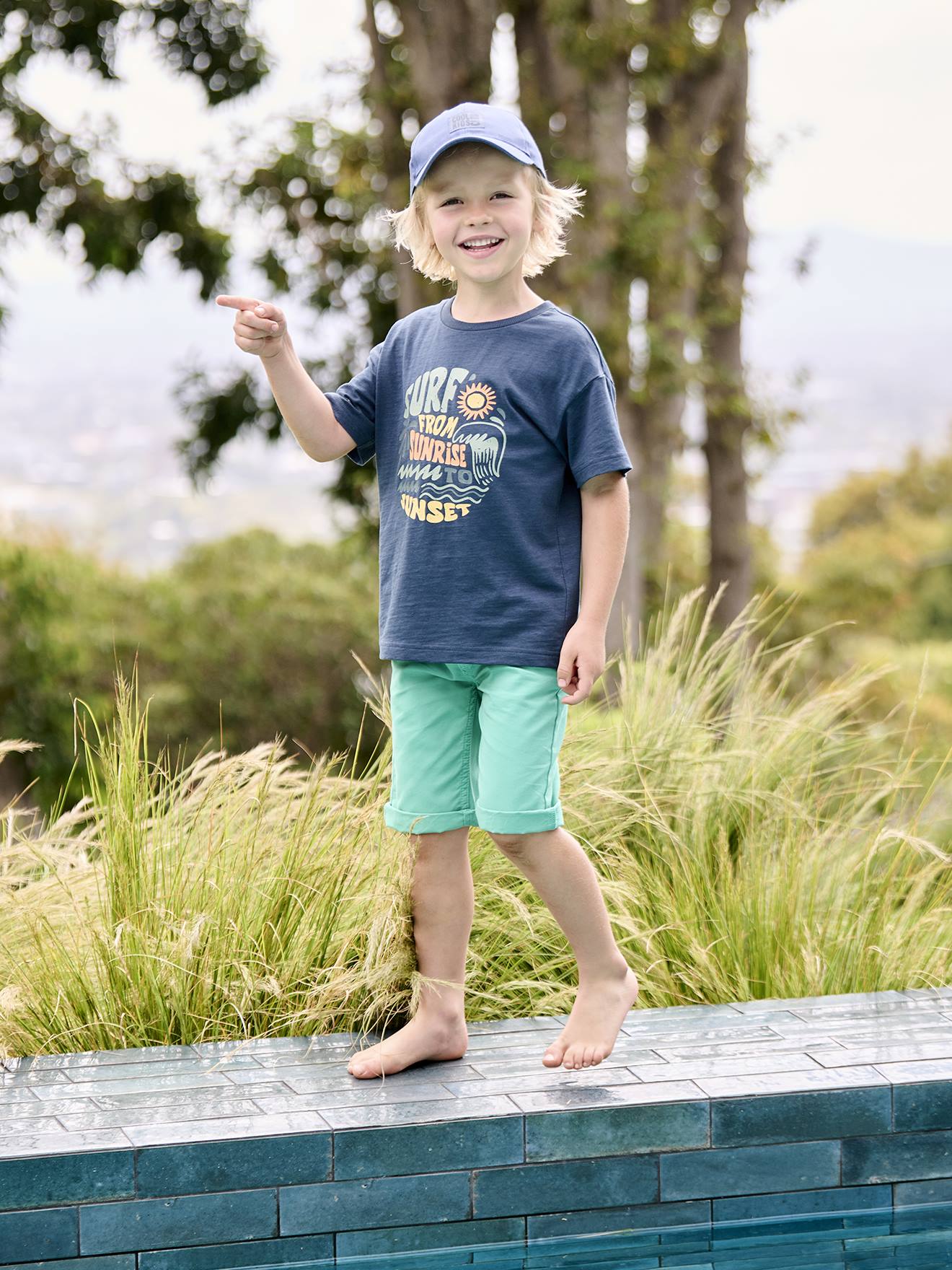 VERTBAUDET Short Battle Garçon Taille Élastiquée Beige - Poches Multiples Style Aventure 10 Ans