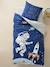 Parure housse de couette + taie d'oreiller enfant INTERGALACTIC BLEU ROYAL - vertbaudet enfant 