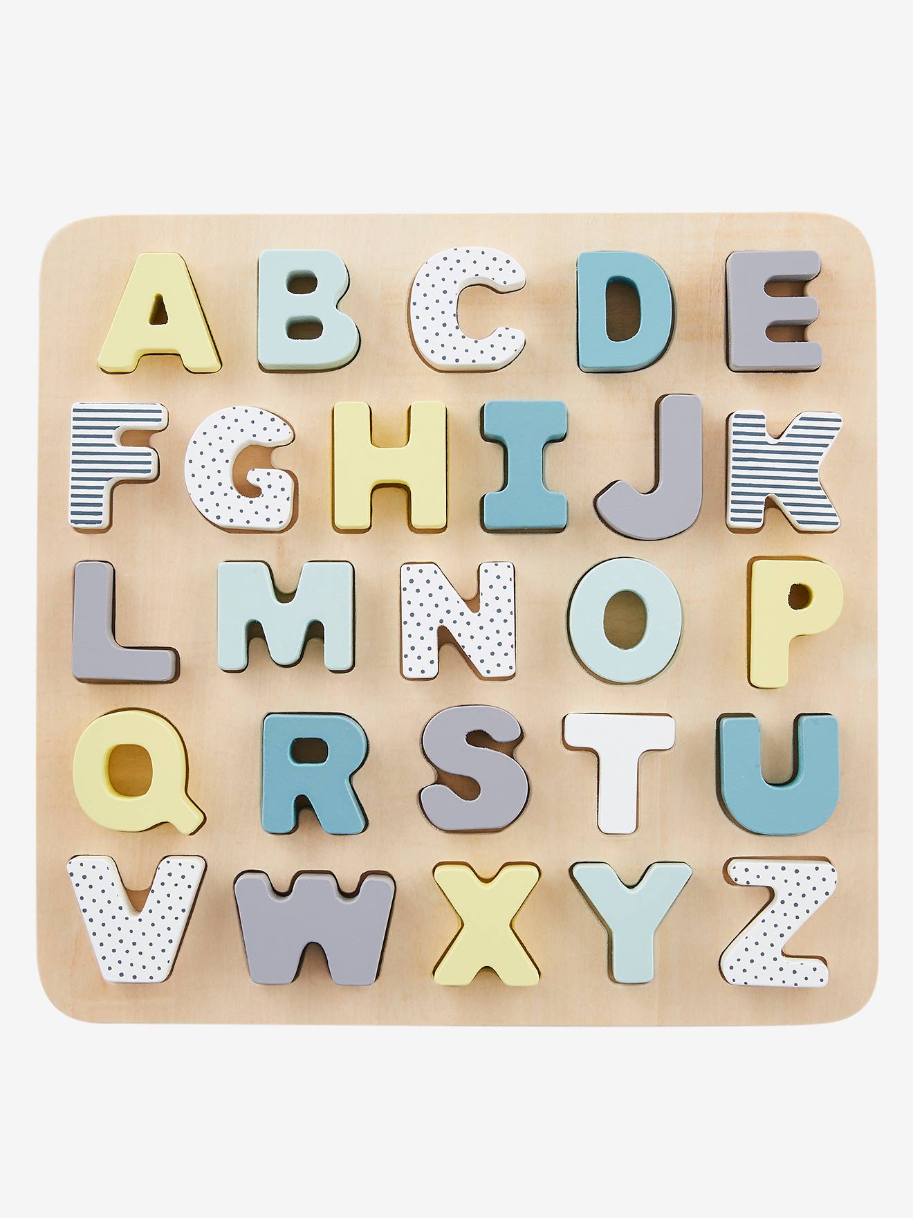 Wooden Alphabet Puzzle Board - FSC® Certified Wood - multi, Toys
