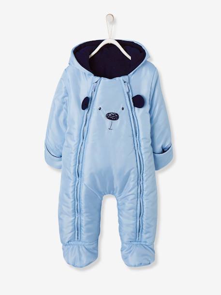 Combinaison Pilote Bebe Motif Frimousse Doublee Et Ouatinee Bleu Clair Bebe Combinaison Pilote Bebe Motif Frimousse Doublee Et Ouatinee Bleu Clair Bebe