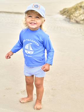 Bébé-Maillot de bain, accessoires de plage-Ensemble de bain bébé T-shirt anti-UV + shorty