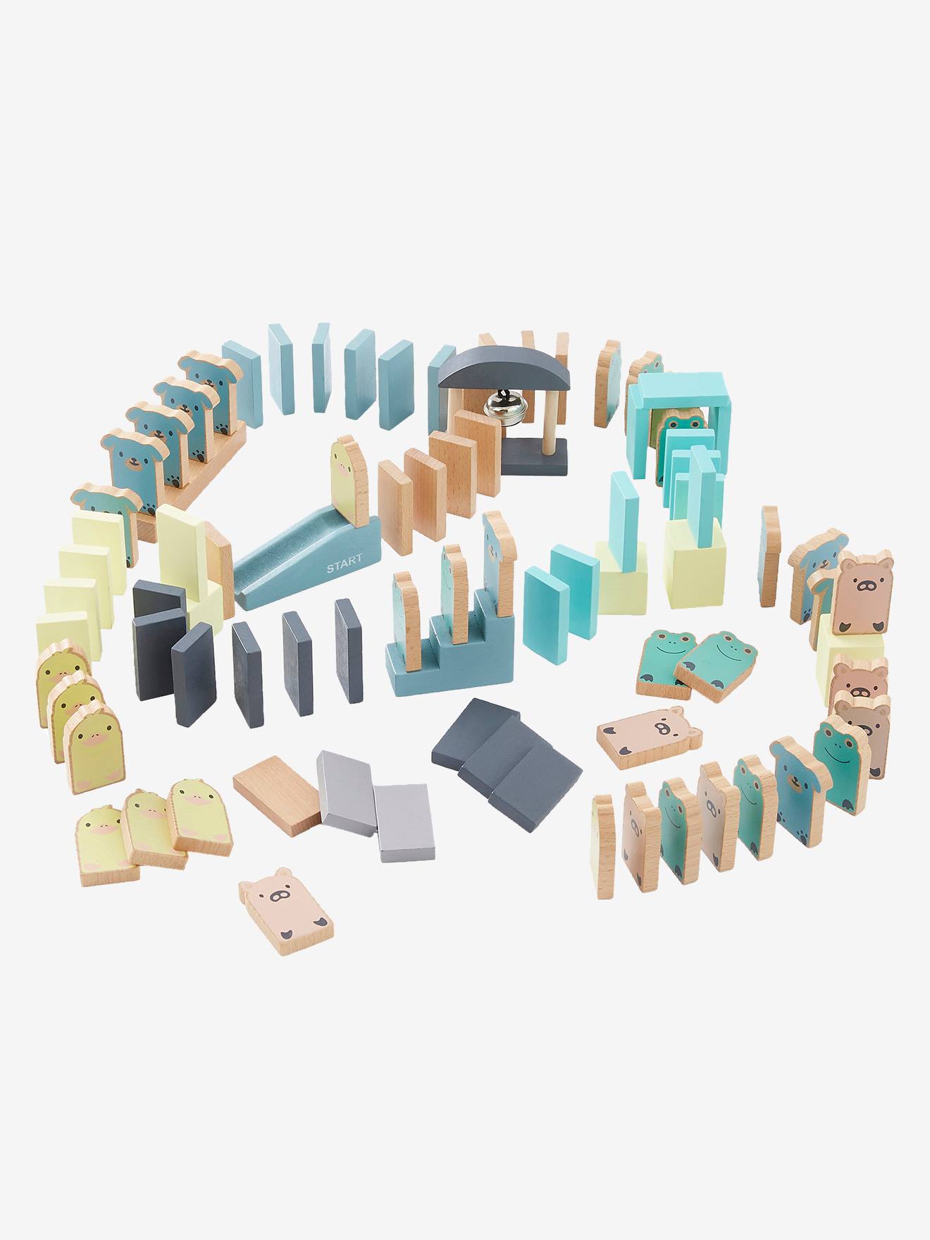 colored wooden dominoes