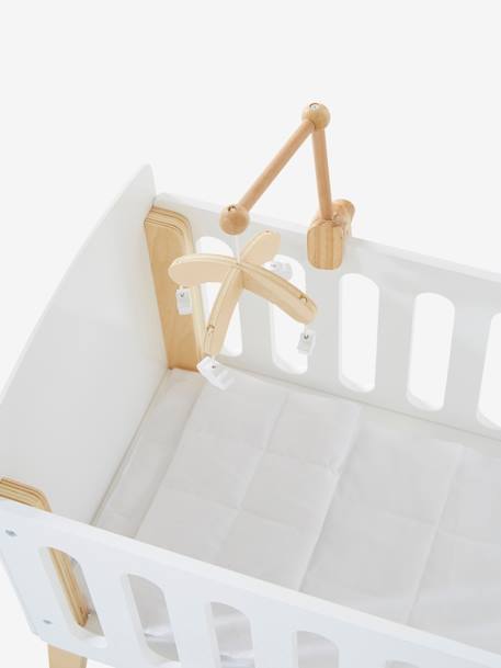 Mobile pour lit poupon en bois FSC® blanc - vertbaudet enfant 
