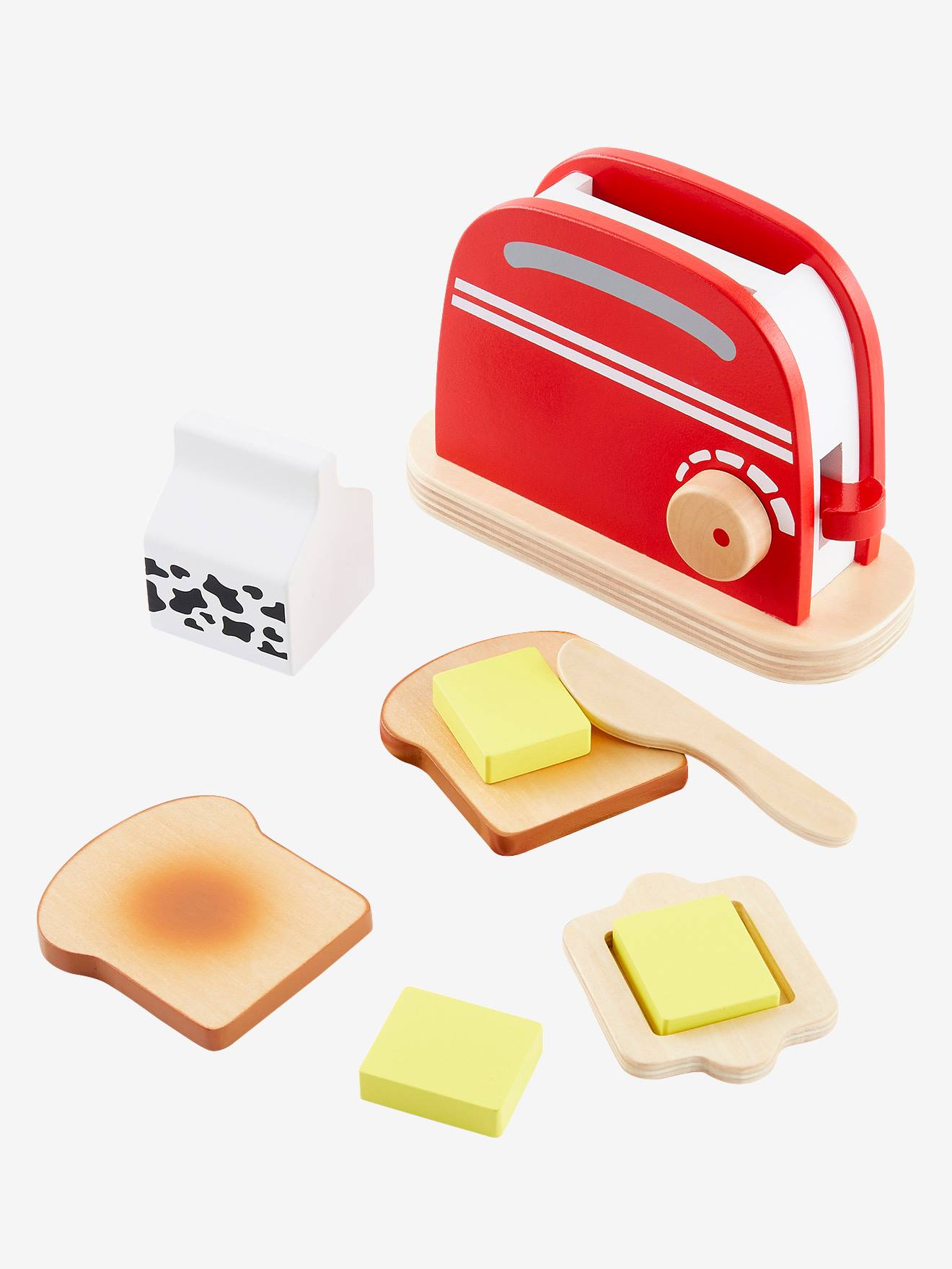 wooden toaster set