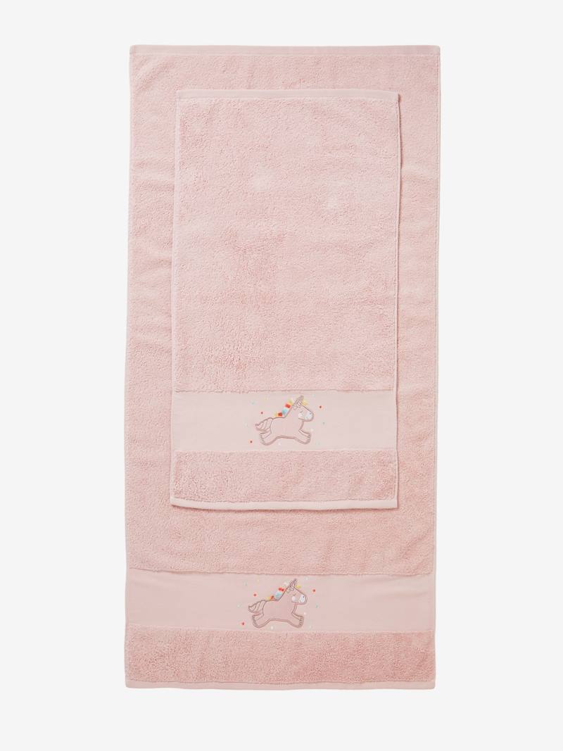 Unicorn Bath Towel light pink, Bedding & Decor