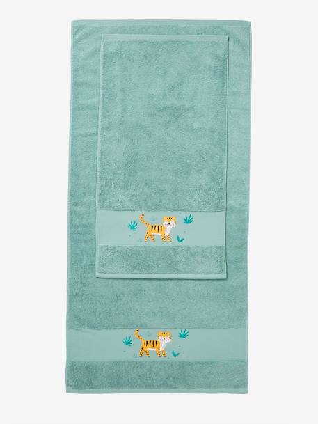 Serviette de bain Tigre VERT MOYEN - vertbaudet enfant 