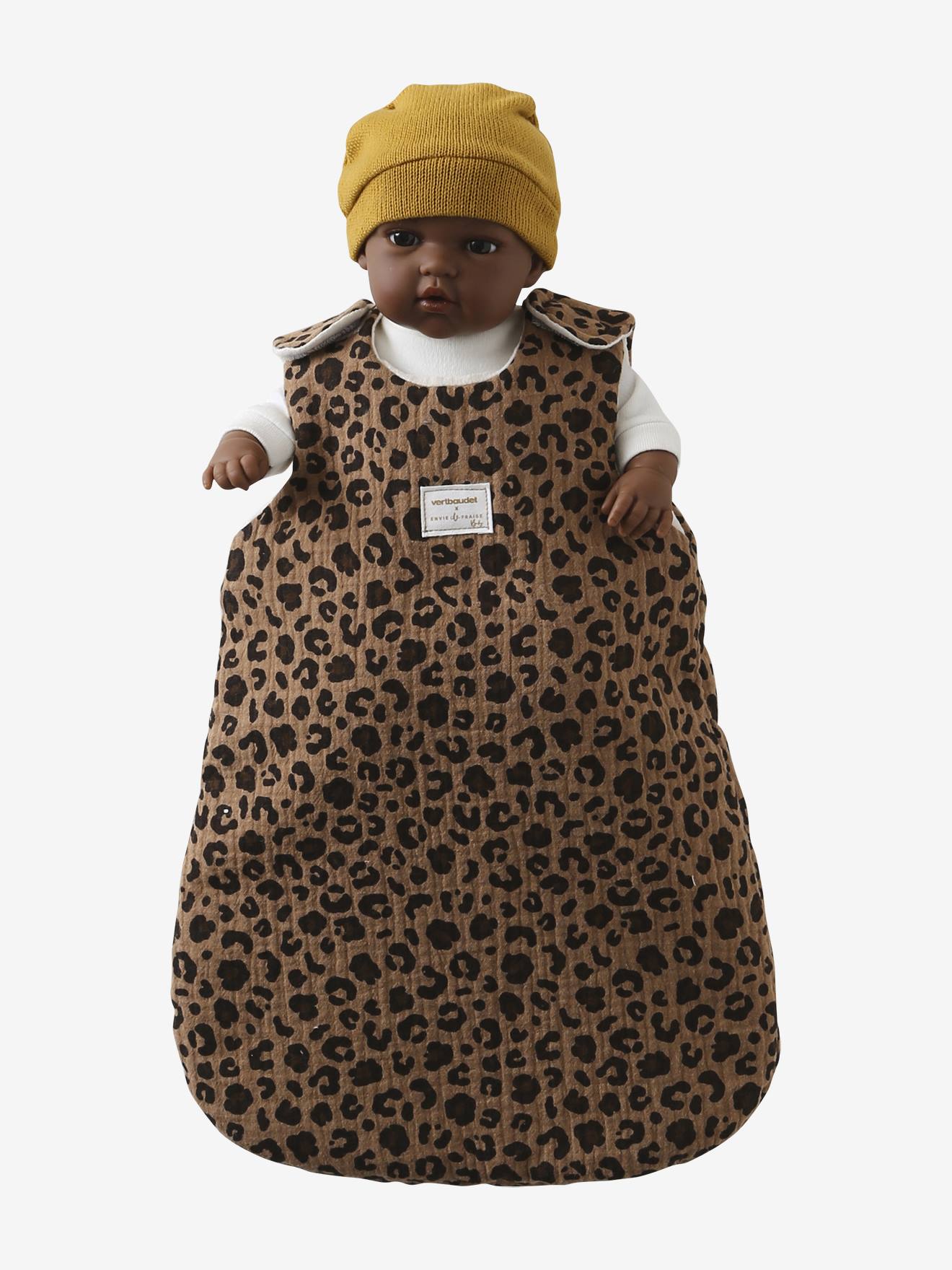 Gigoteuse personnalisable pour poupon léopard Vertbaudet et Envie
