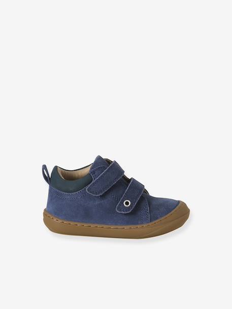 Chaussures premiers pas bébé velcro beige+bleu+bleu électrique+bleu océan+chocolat+lot beige+lot marron+lot vert+marron+ocre+vert+vert sauge - vertbaudet enfant 