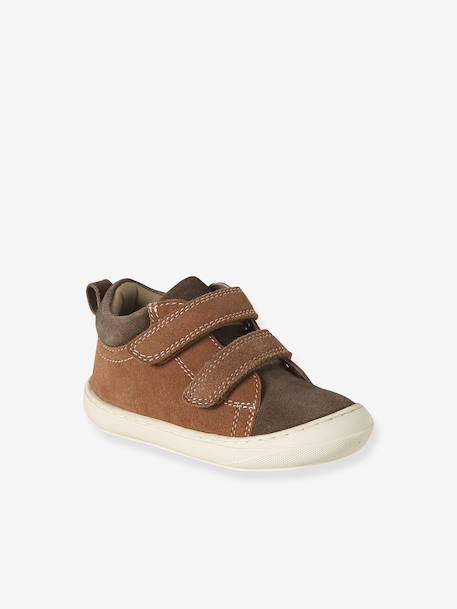 Chaussures premiers pas bébé velcro beige+bleu+bleu électrique+bleu océan+chocolat+lot beige+lot marron+lot vert+marron+ocre+vert+vert sauge - vertbaudet enfant 