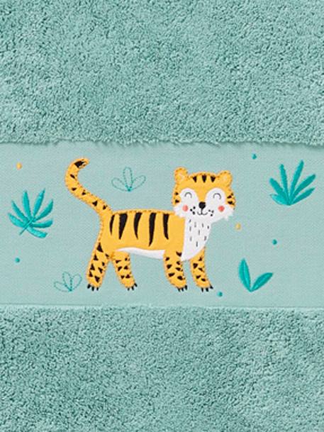 Serviette de bain Tigre VERT MOYEN - vertbaudet enfant 