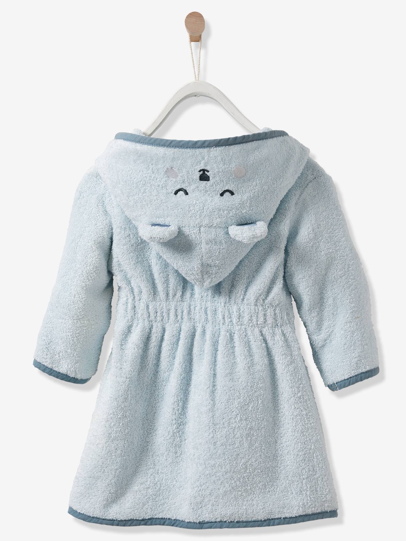Peignoir Bebe Ours Personnalisable Oeko Tex Perle Bebe