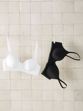 Maternity-Lingerie-Pack of 2 Maternity Bras with Underwire in Organic Cotton*