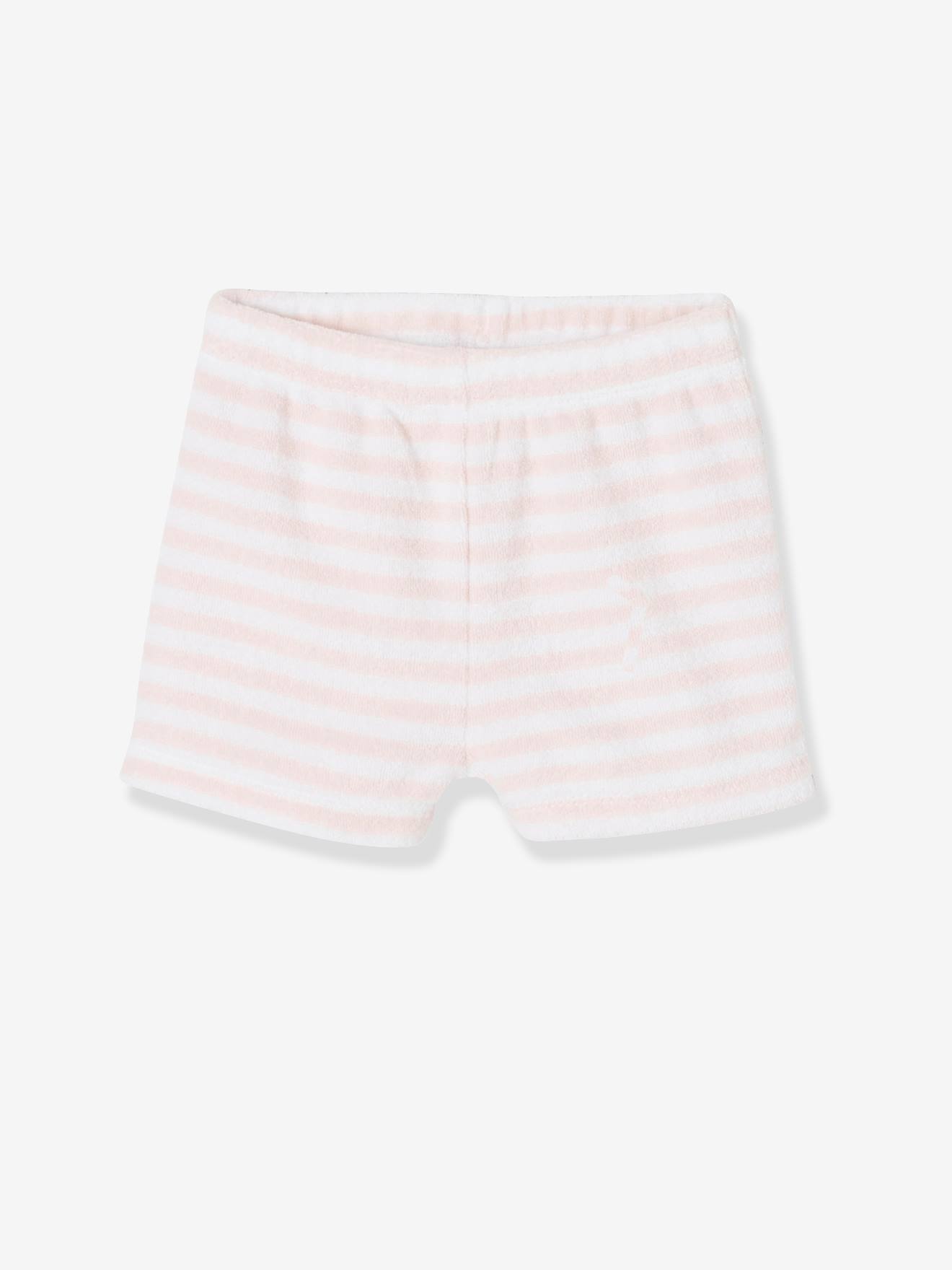 Lot De 4 Shorts En Eponge Bebe Fille Oeko Tex Lot Eau De Rose Bebe