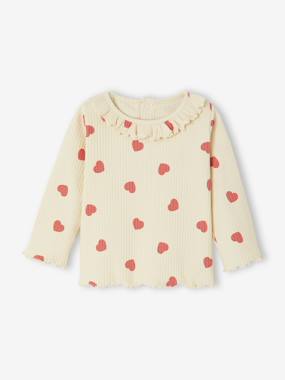 T-shirt for babies printed with little hearts  - vertbaudet enfant