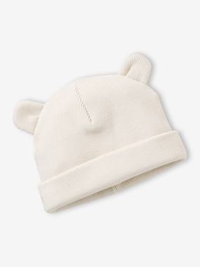 Bear Beanie with 3D Ears for Babies  - vertbaudet enfant