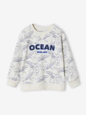 Garçon-T-shirt, polo, sous-pull-Tee-shirt garçon effet sweat imprimé 