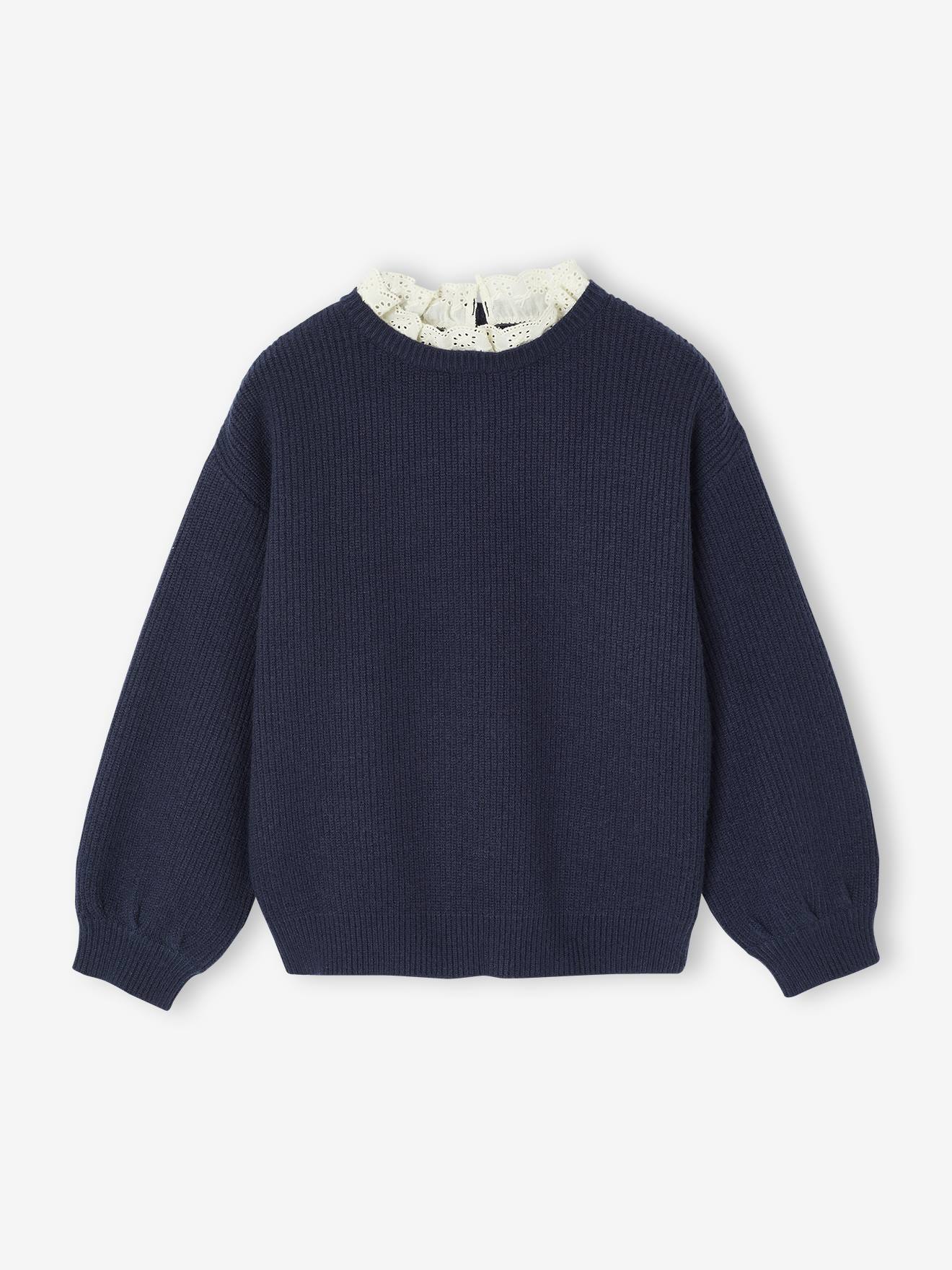 Amazon Essentials Pull Ras-du-Cou Fille, Violet Sceller