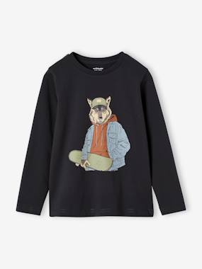 Sweat-shirt Motif Animal Bébé - Kaki, Bébé