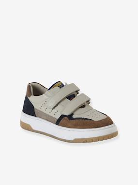 Chaussures-Chaussures garçon 23-38-Baskets, tennis-Baskets enfant garçon cuir à scratchs