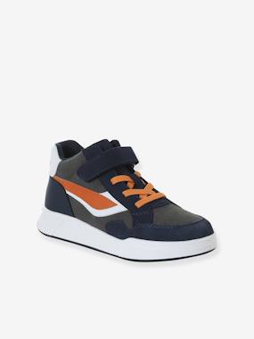 Chaussures-Chaussures garçon 23-38-Baskets, tennis-Baskets enfant garçon synthétique à scratchs et lacets élastiqués