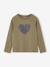 Sequinned Top for Girls ecru+olive - vertbaudet enfant 