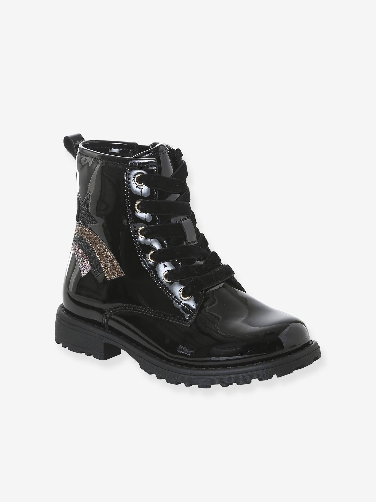 Bottines Enfant Antidérapantes Et Imperméables - Taille EU 21 à 30, Fermeture Zip Et Lacets, Pour Printemps/automne