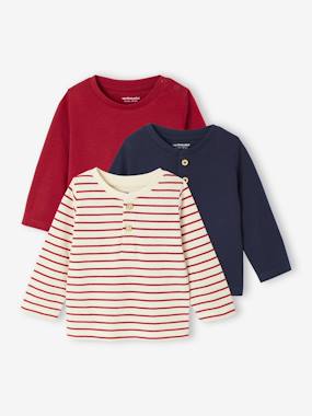 Lot De 2 T-shirts - Blanc/rouge - - 5.60