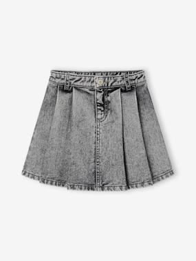 Pleated Skirt for Girls brown, Girls