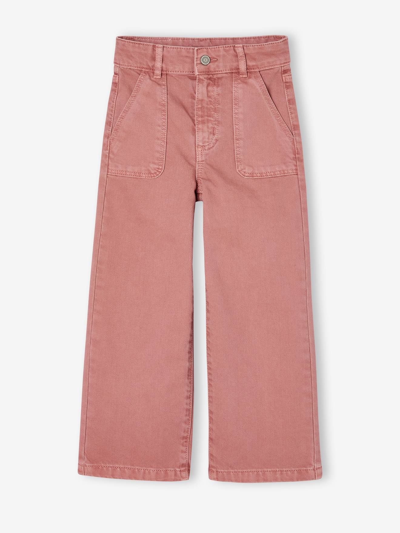 Wide Leg Trousers for Girls - sweet pink, Girls