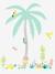 Giant Sticker, Desert Island Theme Muticolour - vertbaudet enfant 